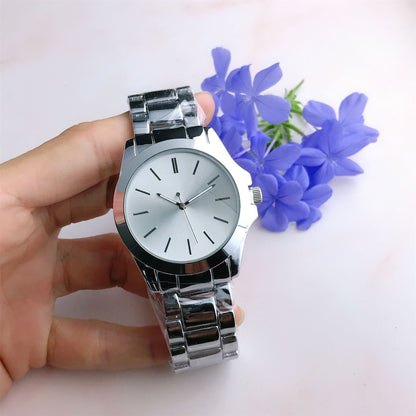 Casual Elegance And Creativity Quartz Wrist Watch Male And Female Matching Style Korean Simple Silver Infinite Avenue