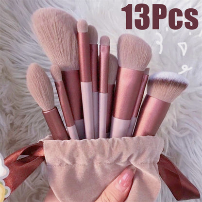 13-Piece Makeup Brush Set – Foundation, Blush, Eyeshadow Infinite Avenue