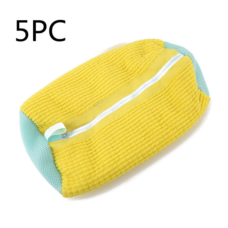 Reusable Zippered Shoe Laundry Bag – For Sneakers & Tennis Shoes Yellow 39x19CM 5PCS Infinite Avenue