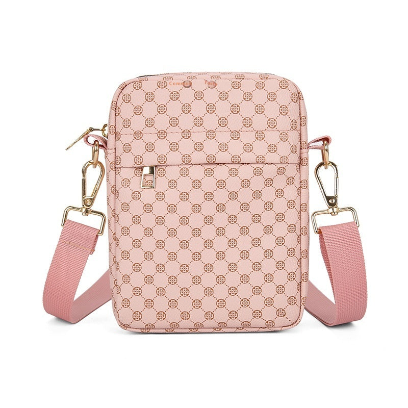 Men's & Women's Mini Crossbody Coin Purse – Small Shoulder Bag Pink Infinite Avenue