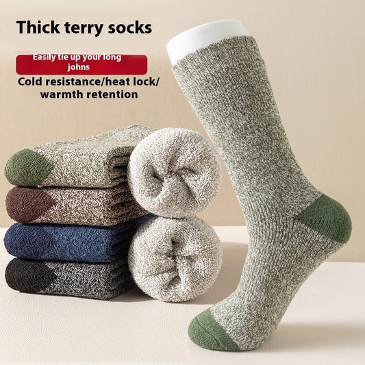 Men's Winter Fleece-Lined Thick Socks Infinite Avenue