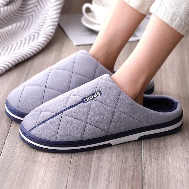 Men's Cotton Slippers Plus-sized Home Warm Platform Plus Infinite Avenue