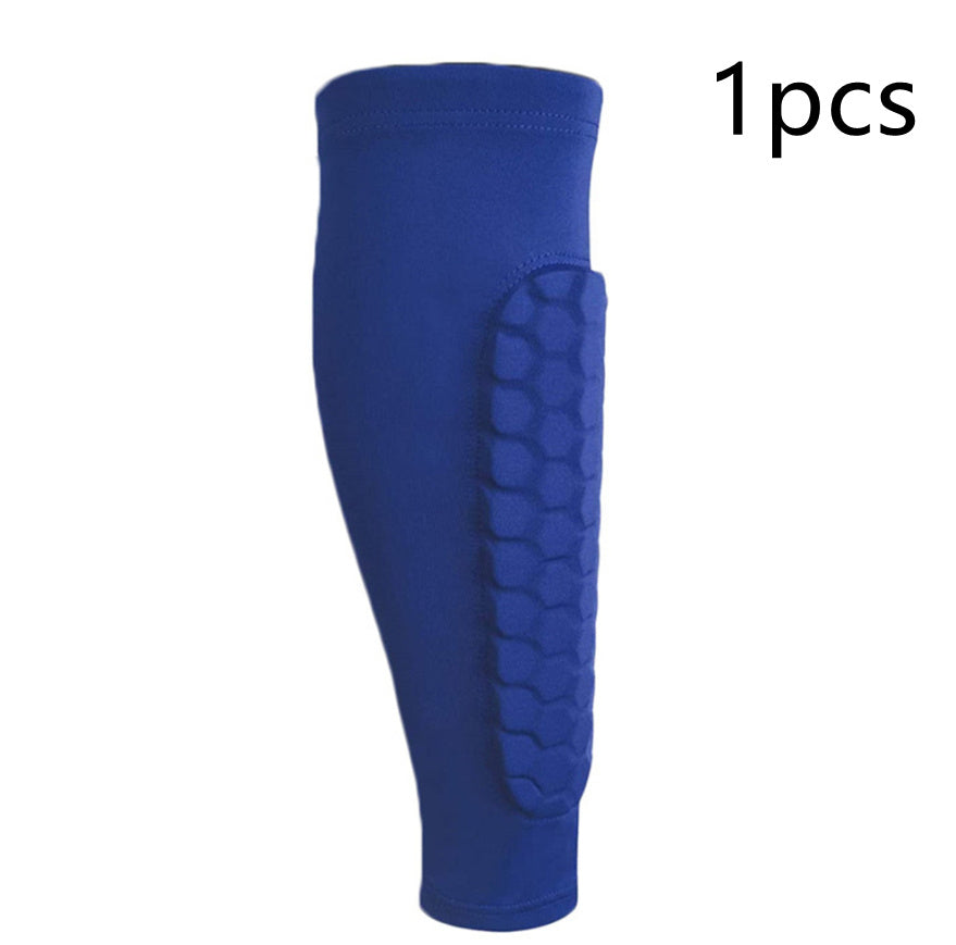 Honeycomb Shank Protection Foot Sock Men's Anti-collision Non-slip Blue One Pack 1PCS Infinite Avenue