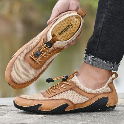 Plus Size Hollow-out Gommino Men's Casual Design Hollow Leather Shoes Infinite Avenue