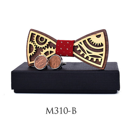 Gear Stitching Wedding Bow Tie Men's Suit M310B Infinite Avenue