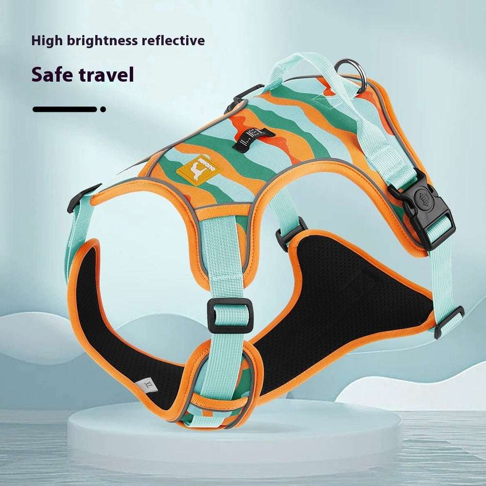 Dog Chest And Back Reflective Commuter Hand Holding Rope Infinite Avenue