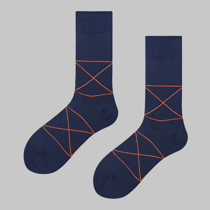 Creative Printed Mid-Length Casual Socks – Breathable Black Eyes Free Size 39 to 44 Infinite Avenue