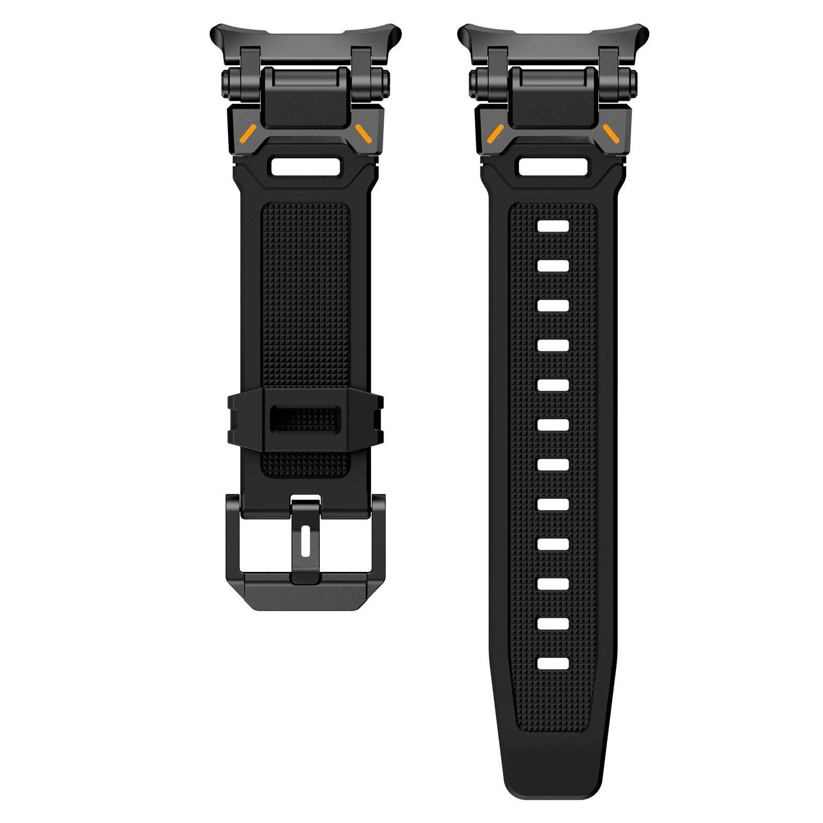 Applicable To 7 Generation Ultra Watch Mecha Style TPU Silicone Explorer Strap Black Black Infinite Avenue