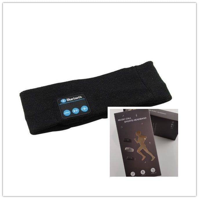 Wireless Bluetooth-compatible Headband Outdoor Fitness Yoga Headband Black1 with box Infinite Avenue