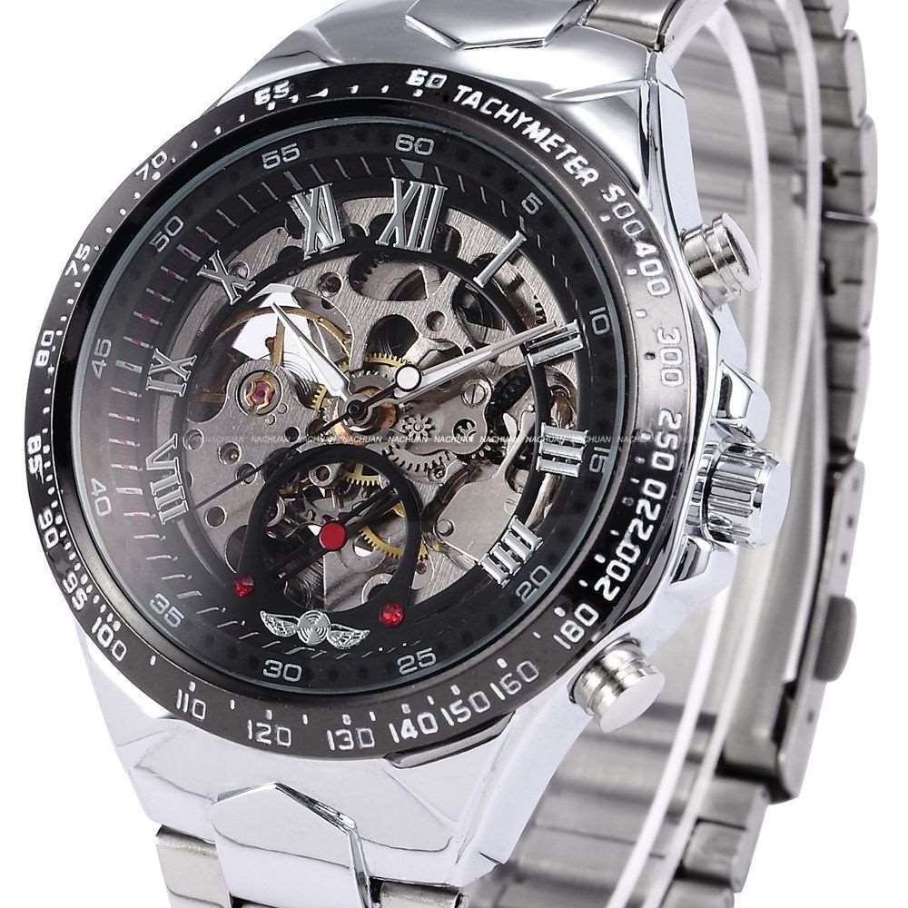 Men's Personality All-steel Hollow Automatic Mechanical Watch Infinite Avenue