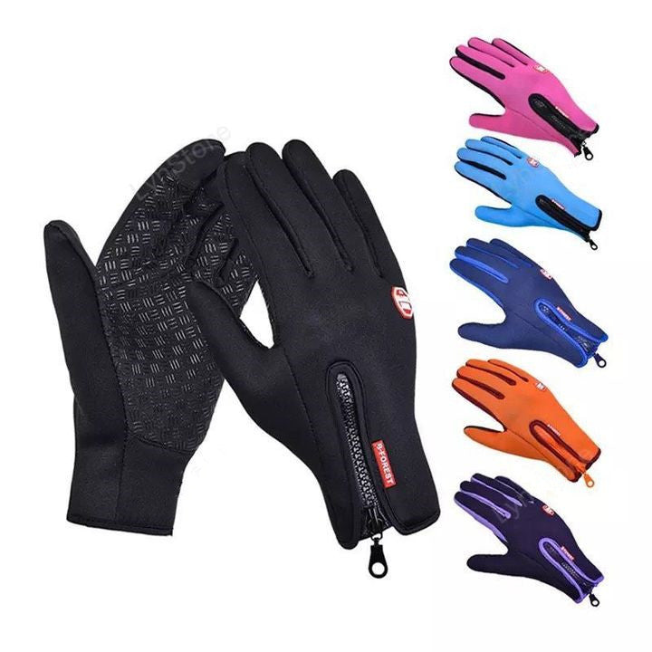 Winter Touchscreen Motorcycle Gloves – Waterproof & Fleece-Lined Infinite Avenue