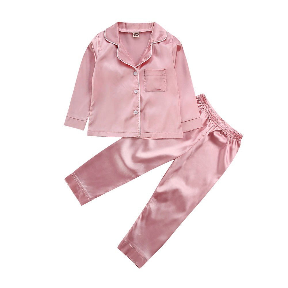 Pure Color Children's Bathrobe Casual Fashion Suit Pink Infinite Avenue