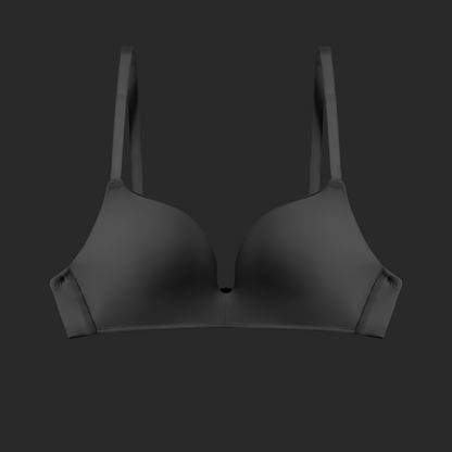 Seamless No-Wire Thin Bra for Women – Lightweight & Comfortable Black Infinite Avenue