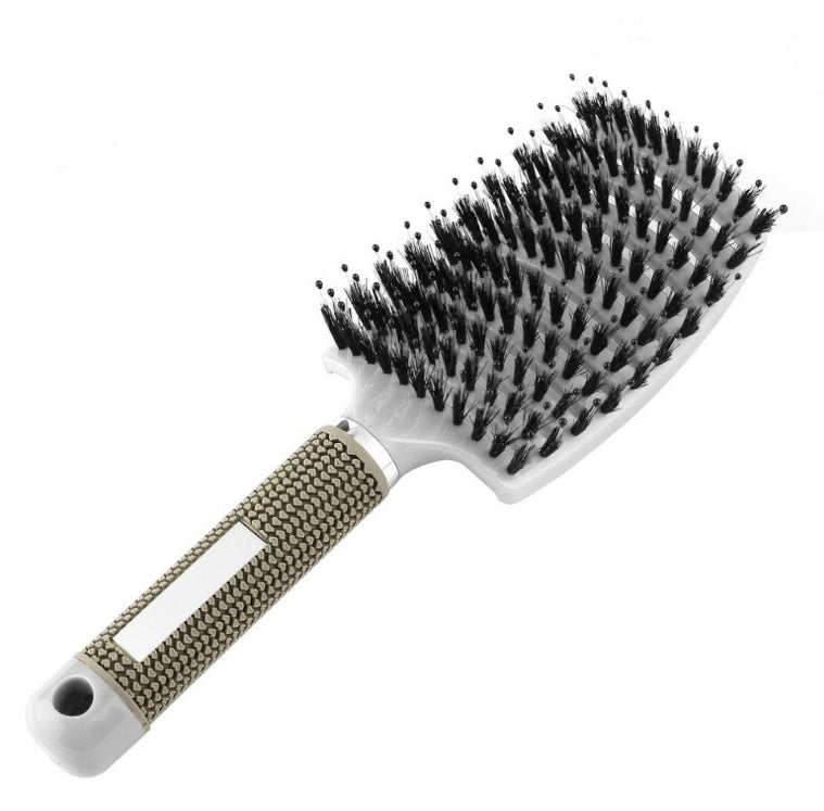 Hairbrush Anti Klit Brushy Haarborstel Women Detangler Hair Brush Bristle Nylon Scalp Massage Teaser Hair Brush Comb White Brush Infinite Avenue