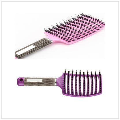 Hairbrush Anti Klit Brushy Haarborstel Women Detangler Hair Brush Bristle Nylon Scalp Massage Teaser Hair Brush Comb 9 Brush Set Infinite Avenue