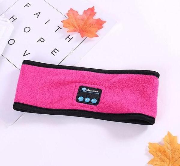 Wireless Bluetooth-compatible Headband Outdoor Fitness Yoga Headband Rose red Infinite Avenue