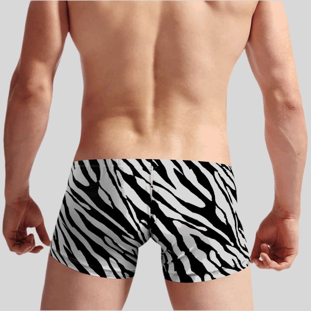 Men's Zebra Low Waist Twill Underpants - Infinite Avenue