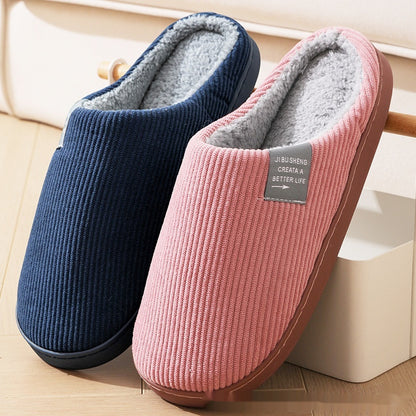 Home Indoor Wear-resistant Non Slip Cotton Slippers Infinite Avenue