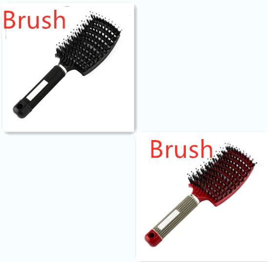 Hairbrush Anti Klit Brushy Haarborstel Women Detangler Hair Brush Bristle Nylon Scalp Massage Teaser Hair Brush Comb 2 Brush Set Infinite Avenue