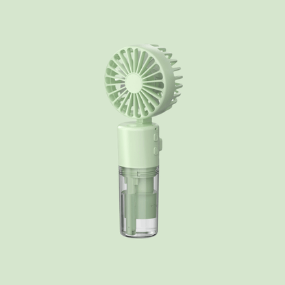 Portable 4-Speed Mist Fan: Handheld USB Rechargeable Summer Cooler - Infinite Avenue