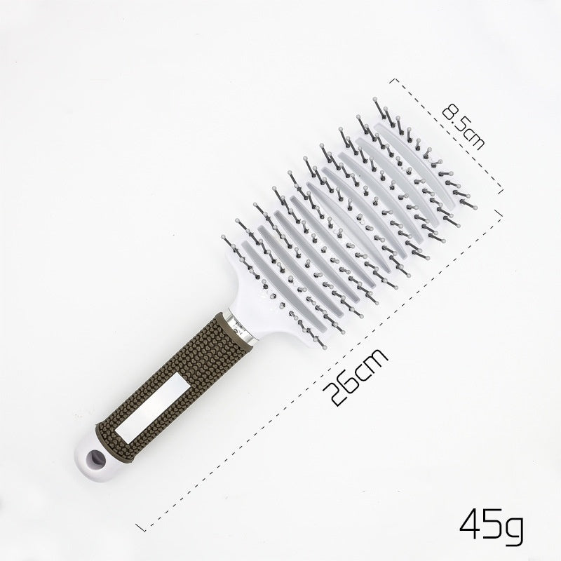 Hairbrush Anti Klit Brushy Haarborstel Women Detangler Hair Brush Bristle Nylon Scalp Massage Teaser Hair Brush Comb White No brush Infinite Avenue