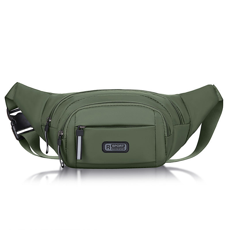 Men's Multifunctional Waist Bag Wear-resistant Waterproof Crossbody Bags Green Infinite Avenue