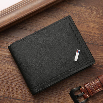 Large Capacity Business Wallet – Multi-Slot Horizontal Design Black Infinite Avenue