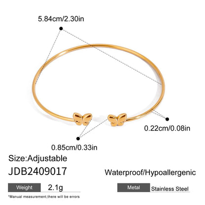 Stainless Steel Irregular Water Drop Open-ended Bracelet JDB2409017 Infinite Avenue