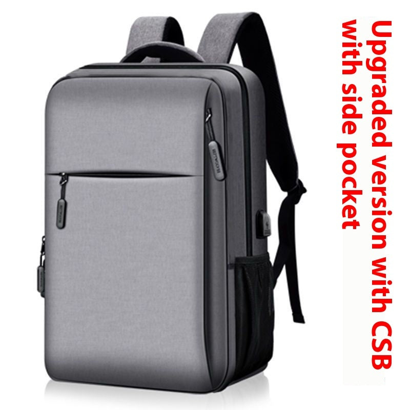 Business Backpack Computer Backpack Travel Bag Gray Single Pull Infinite Avenue