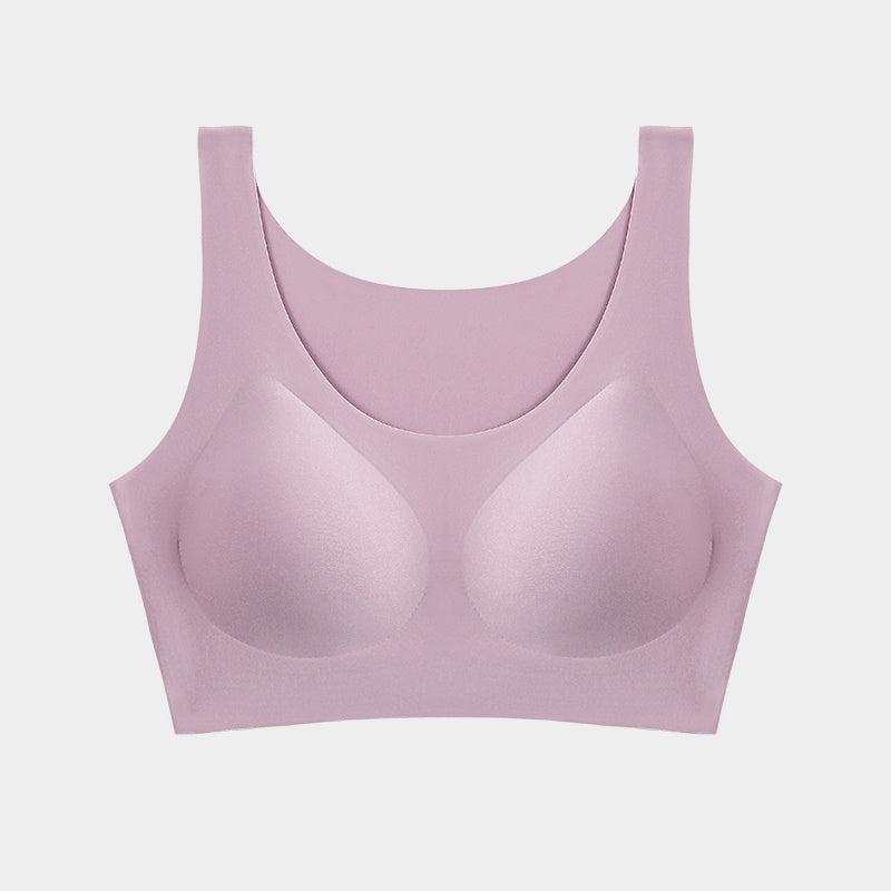 Traceless Underwear For Women Without Rims Beauty Vest Sleep Sports Huddled Bra