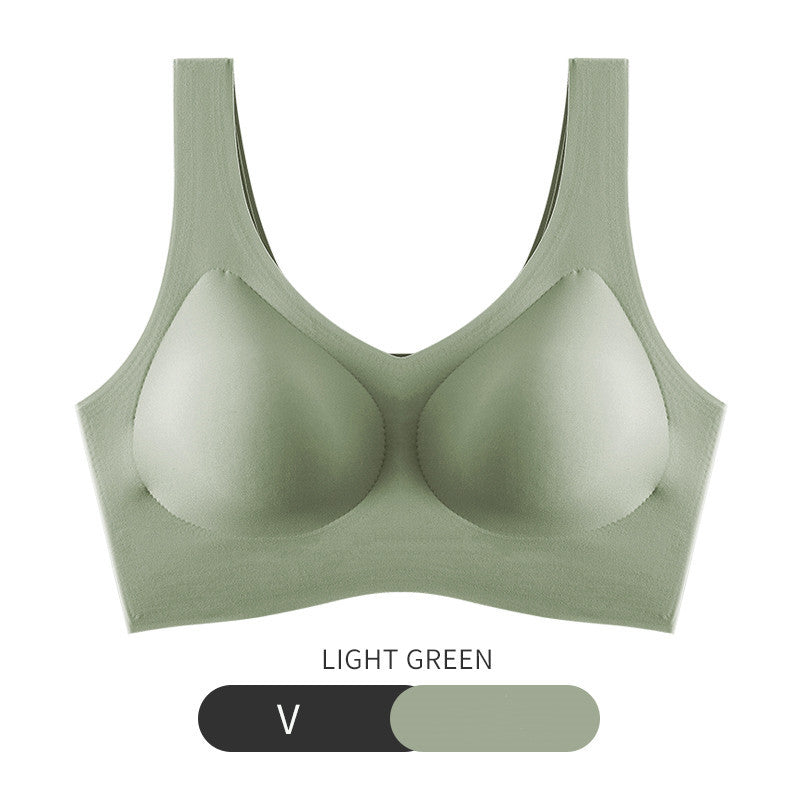 Traceless Underwear For Women Without Rims Beauty Vest Sleep Sports Huddled Bra