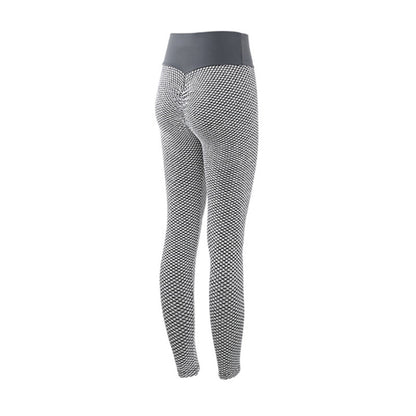 Plaid Leggings Fitness Yoga Pants Women's Seamless High Waist Breathable Gym Leggings Grey Infinite Avenue