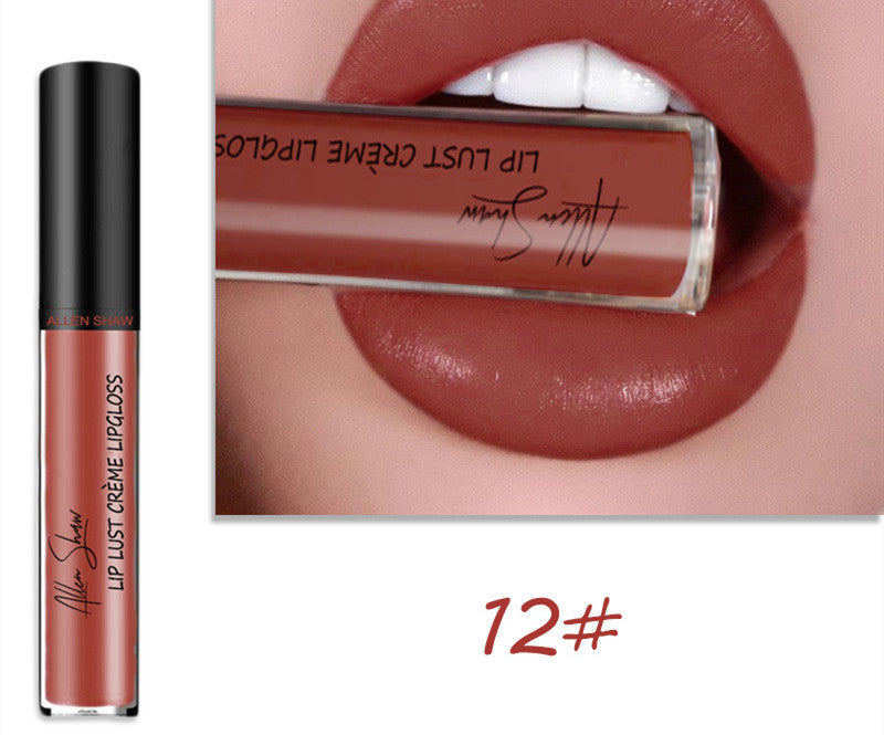 Silky Cream Lip Gloss – Cross-Border Exclusive 12 Color Infinite Avenue