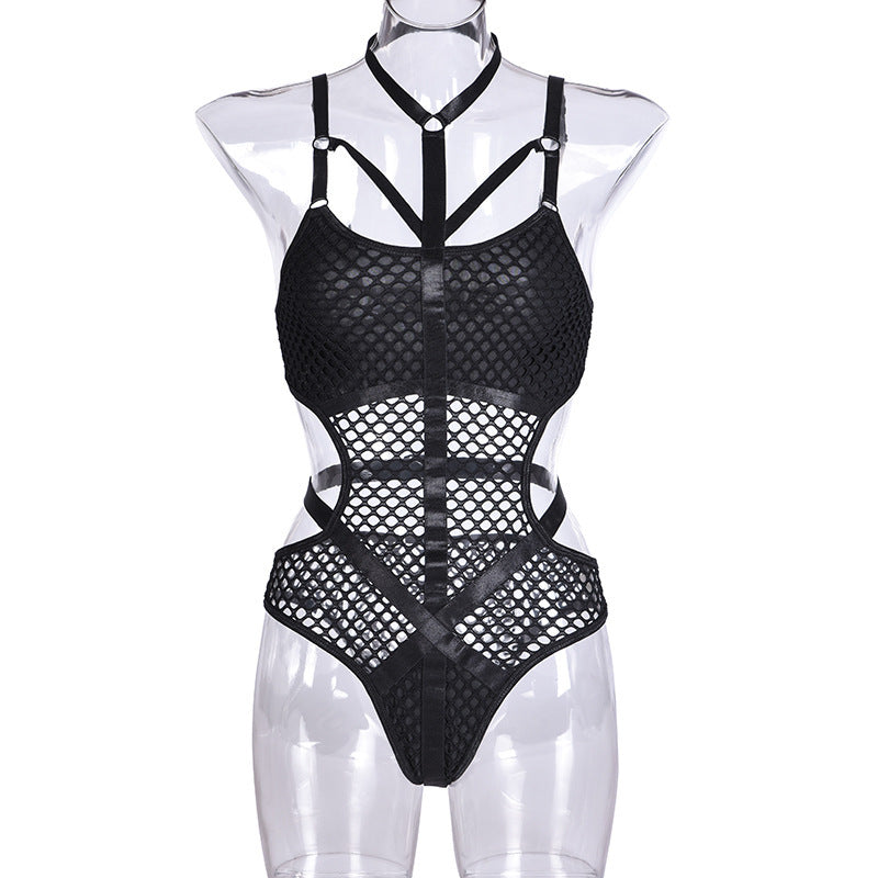 Woman Hanging Neck Sexy Underwear Bodysuit