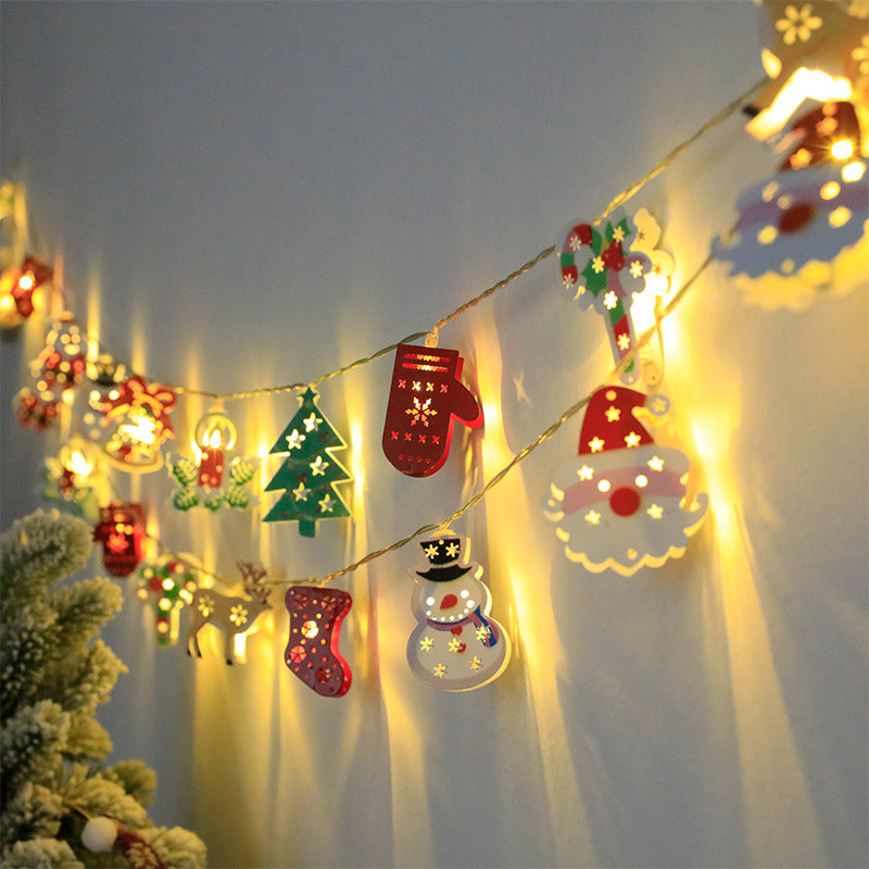 Christmas LED Light String – Santa, Elk, Snowman Decorations Mixed Style Infinite Avenue