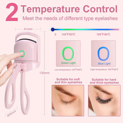 Rechargeable Heated Eyelash Curler – Portable & Long-Lasting Infinite Avenue