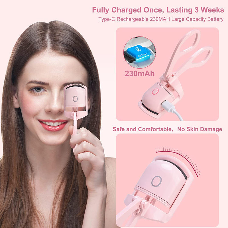 Rechargeable Heated Eyelash Curler – Portable & Long-Lasting Infinite Avenue