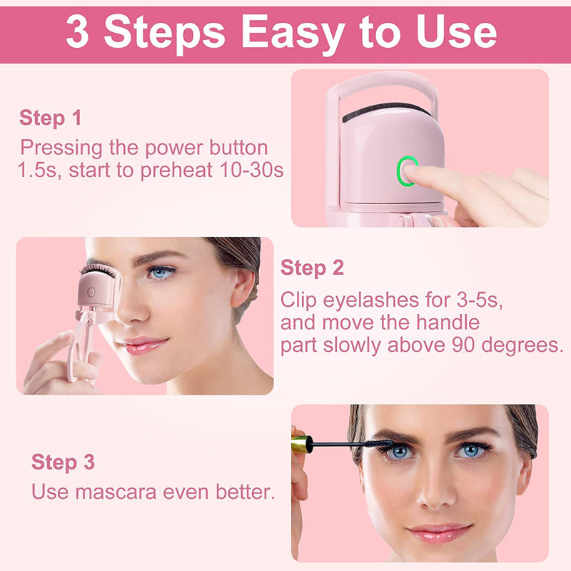 Rechargeable Heated Eyelash Curler – Portable & Long-Lasting Infinite Avenue