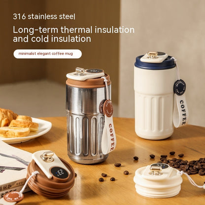 Smart Digital Thermal Bottle – 450ml Stainless Steel Insulated Mug Infinite Avenue