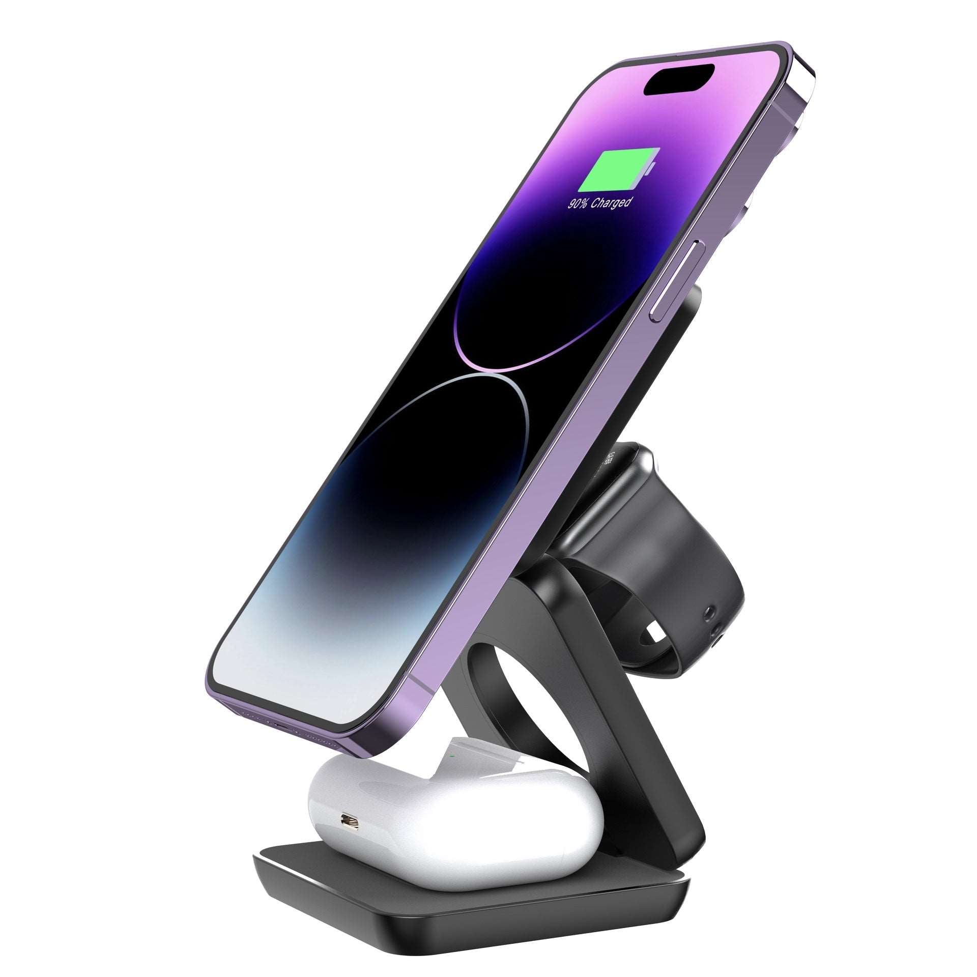 Folding Three-in-one Wireless Charger Portable Magnetic Suction Infinite Avenue