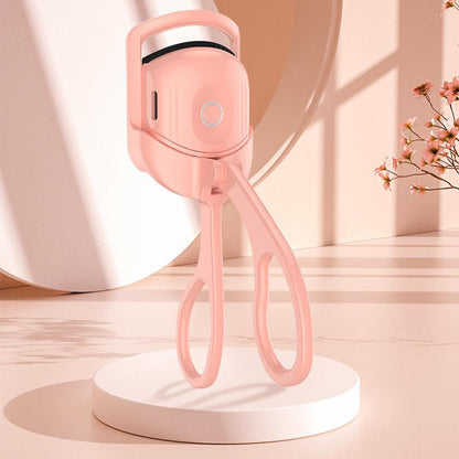 Rechargeable Heated Eyelash Curler – Portable & Long-Lasting Pink Infinite Avenue