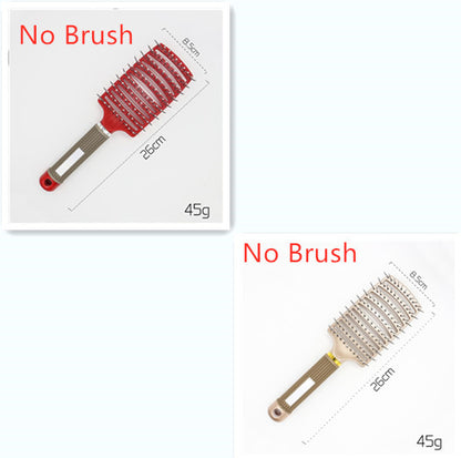 Hairbrush Anti Klit Brushy Haarborstel Women Detangler Hair Brush Bristle Nylon Scalp Massage Teaser Hair Brush Comb 3 No brush Set Infinite Avenue