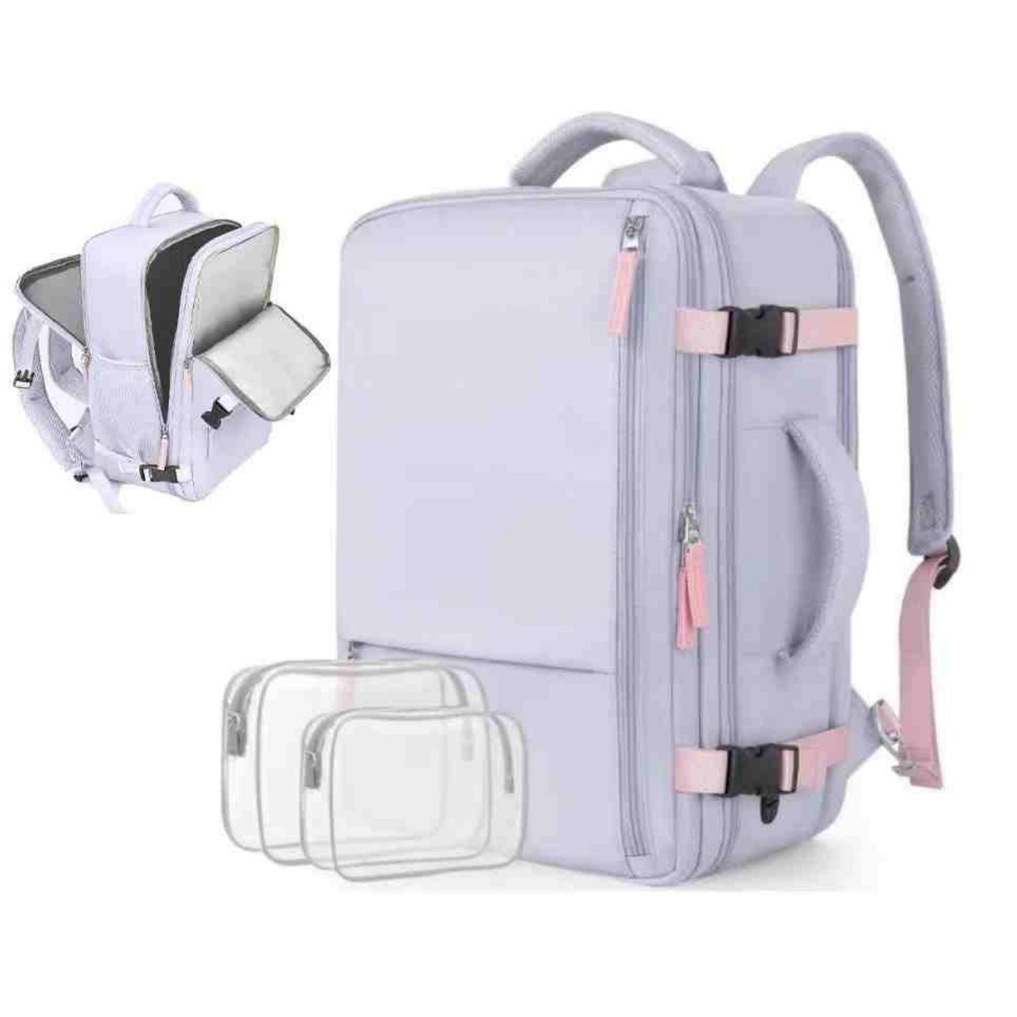 Versatile Backpack For Girls' Storage 8026 Starry Sky Grey with Pi Infinite Avenue