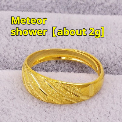 Alluvial Gold Bracelet Women's Non-fading Fine Circle Meteor Shower Ring Adjustable Infinite Avenue