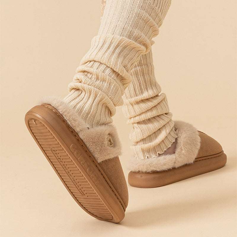 New Plush Slippers For Women Men Winter Warm Home Slipper Indoor Thick-soled Fleece Shoes Infinite Avenue