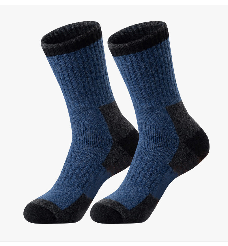 Wool Socks Men Fleece Lined Padded Warm Keeping Terry-loop Hosiery Infinite Avenue