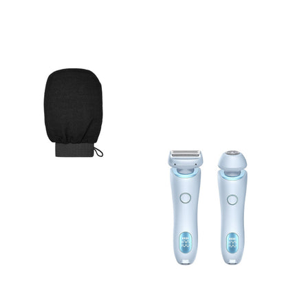 2-in-1 USB Rechargeable Epilator & Trimmer – Women’s Body Shaver Blue Set USB Infinite Avenue