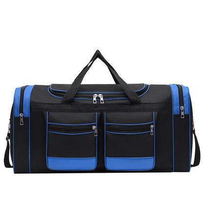 Large Capacity Leisure Travel Dry Wet Separation Shoulder Storage Bag Blue Infinite Avenue