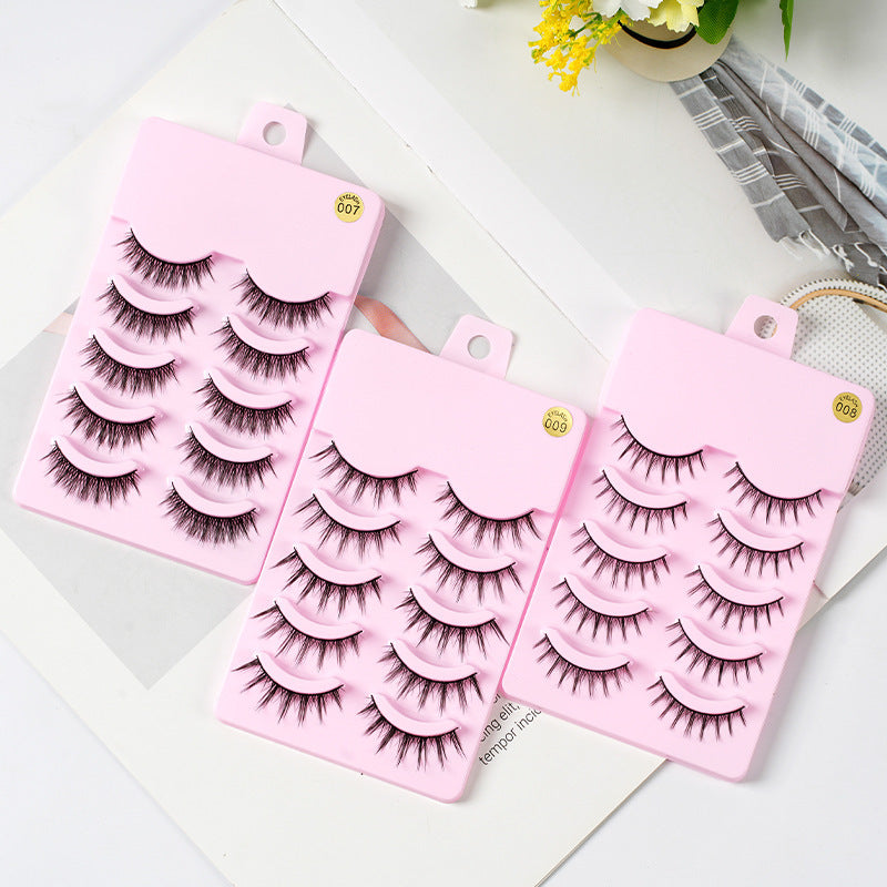 5 Pairs Manga Lashes – Anime Cosplay & Natural Wispy False Eyelashes Infinite Avenue