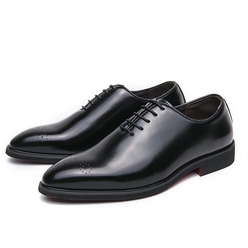 Casual Fashion Simple Lace-up Trendy Business Formal Wear Leather Shoes Infinite Avenue